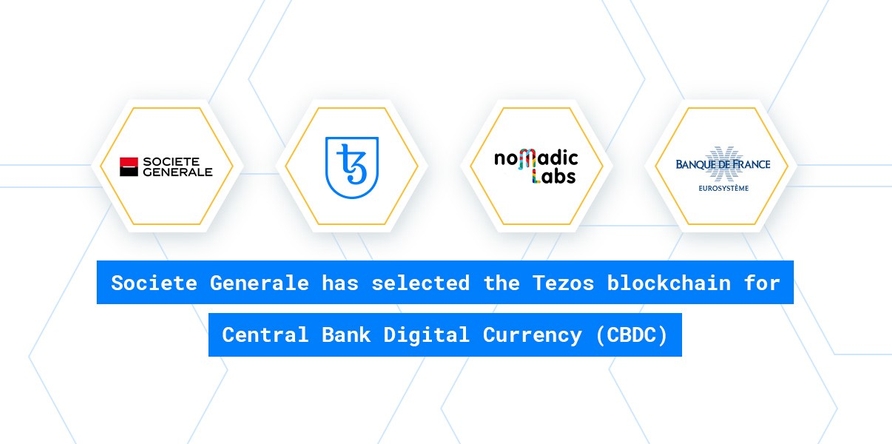 Societe Generale выбрала Tezos для эксперимента с национальной цифровой валютой